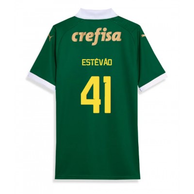 Moški Nogometni dresi Palmeiras Estevao Willian #41 Domači 2024-25 Kratek Rokav Moški Nogometni dresi Palmeiras Estevao Willian #41 Domači 2024-25 Kratek Rokav